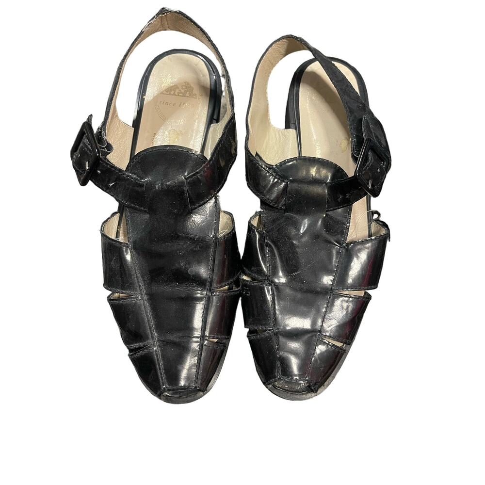 Delman Vintage Gladiator Patent Sandals Women's Size 7.5